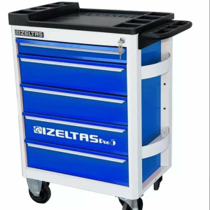 İzeltaş 7 Çekmeceli Pro Serisi Gri Gövde Mavi Çekmece Takım Dolabı